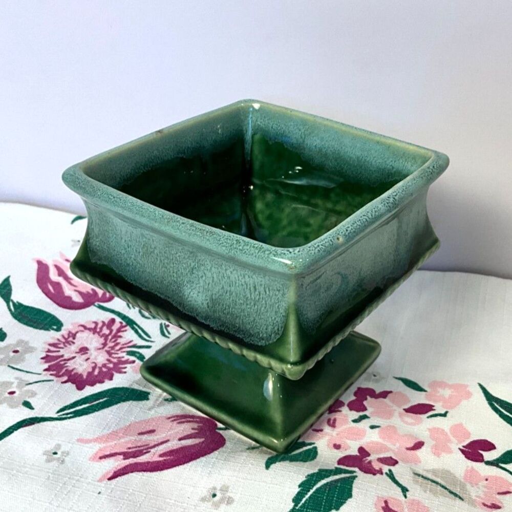 McCoy planter #3009 small square vintage planter MCM